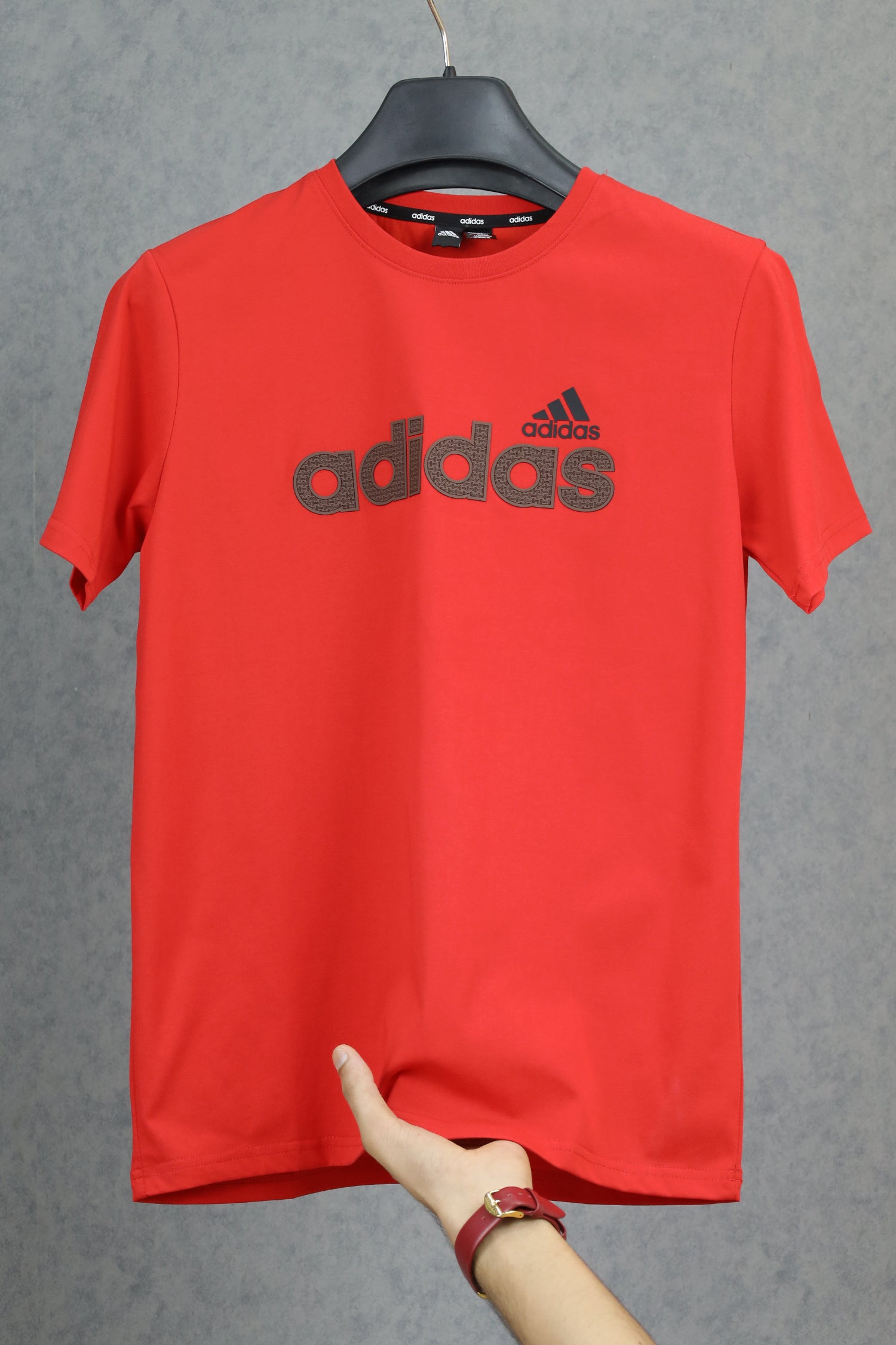 Adds Essentials Linear Imported Round Neck T-Shirt