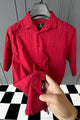 Turbo Puff Classic Thread Casual Shirt In Maroon