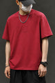 Zgna Typographic Logo Men's Tee Shirt In Red