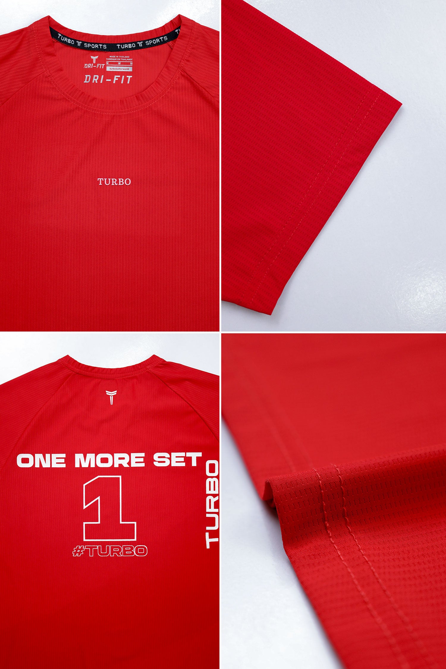 Turbo 'Men's One More Set' Drop Shoulder Dry-Fit Tee