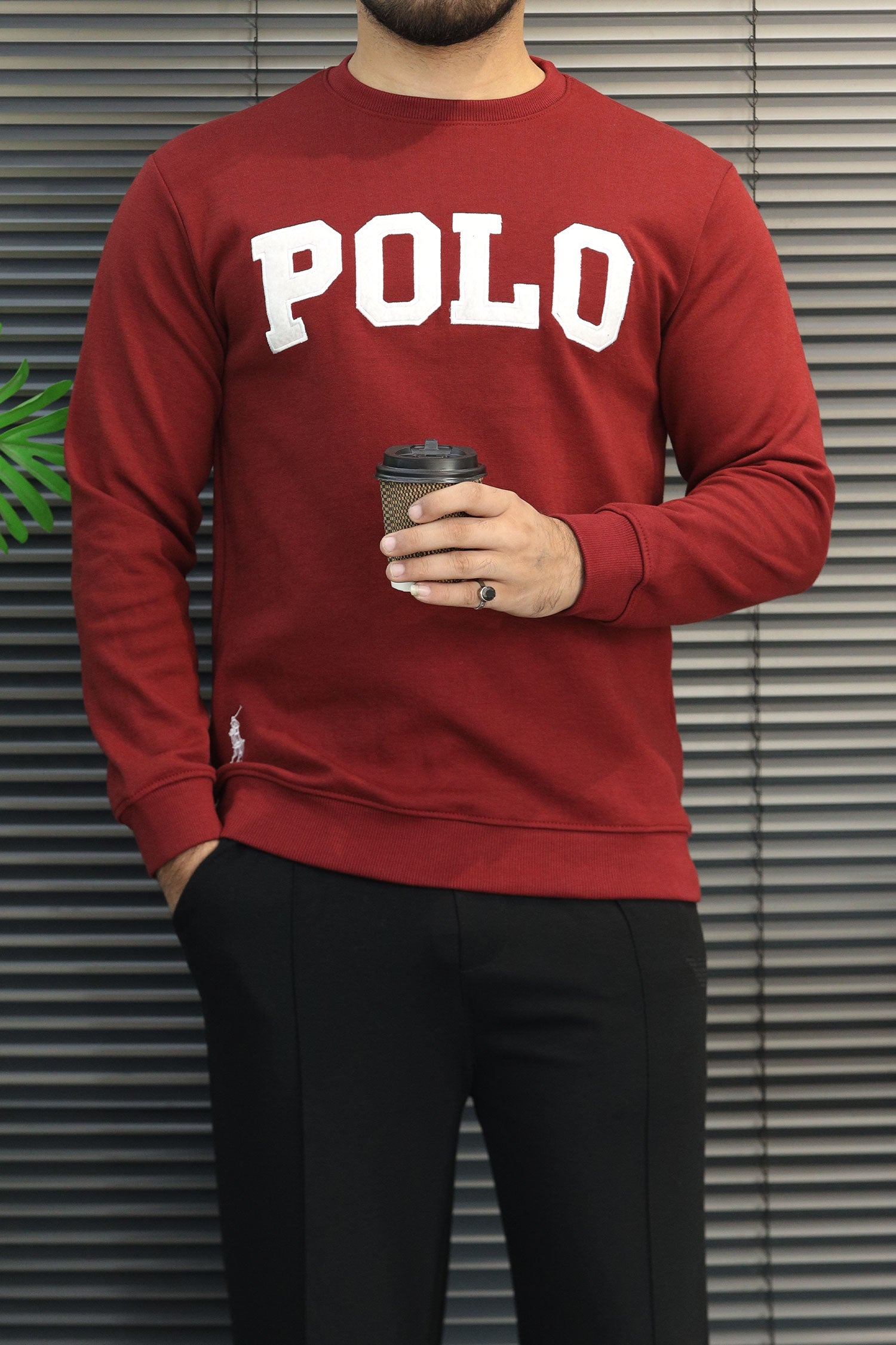 Polo Pony Basic Round Neck Men's Sweatshirt