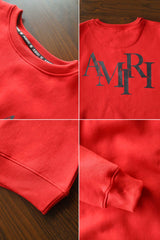 Amri Slogan Signature Crew Neck Full Sleeves Men's Sweatshirt