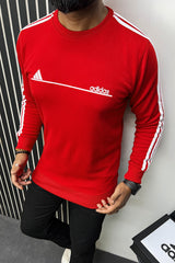 Adds Signature 3 Stripes Full Sleeves Men's Sweatshirt