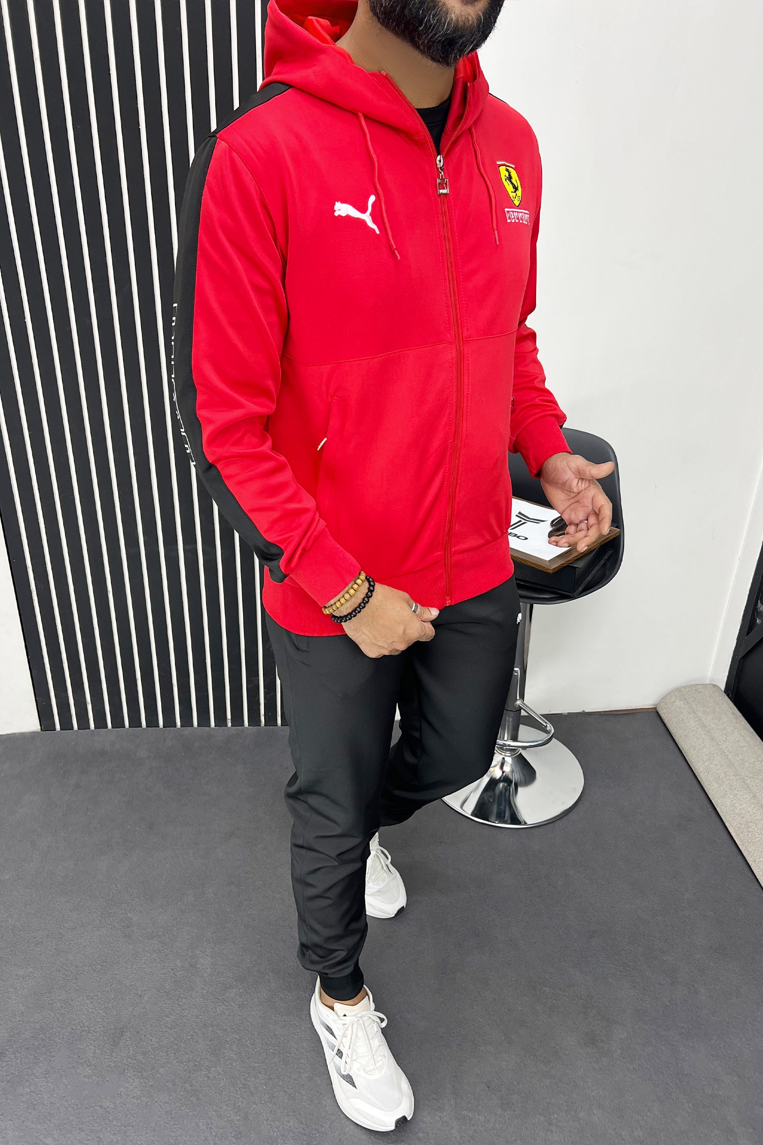 Ferrari x Pma Sportswear Men Zipper Tracksuit