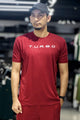 Turbo Fitness Pro Activity Dry-Fit Tee In Maroon