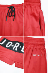 Jrdn Air Mesh Graphic Running Shorts In Red