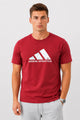 Adds Athletics Sport Arrival Round Neck Men's Tee In Red