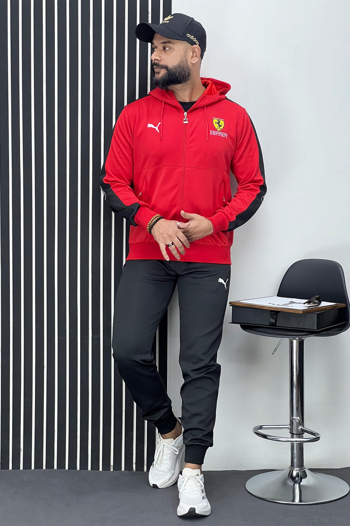 Ferrari x Pma Sportswear Men Zipper Tracksuit