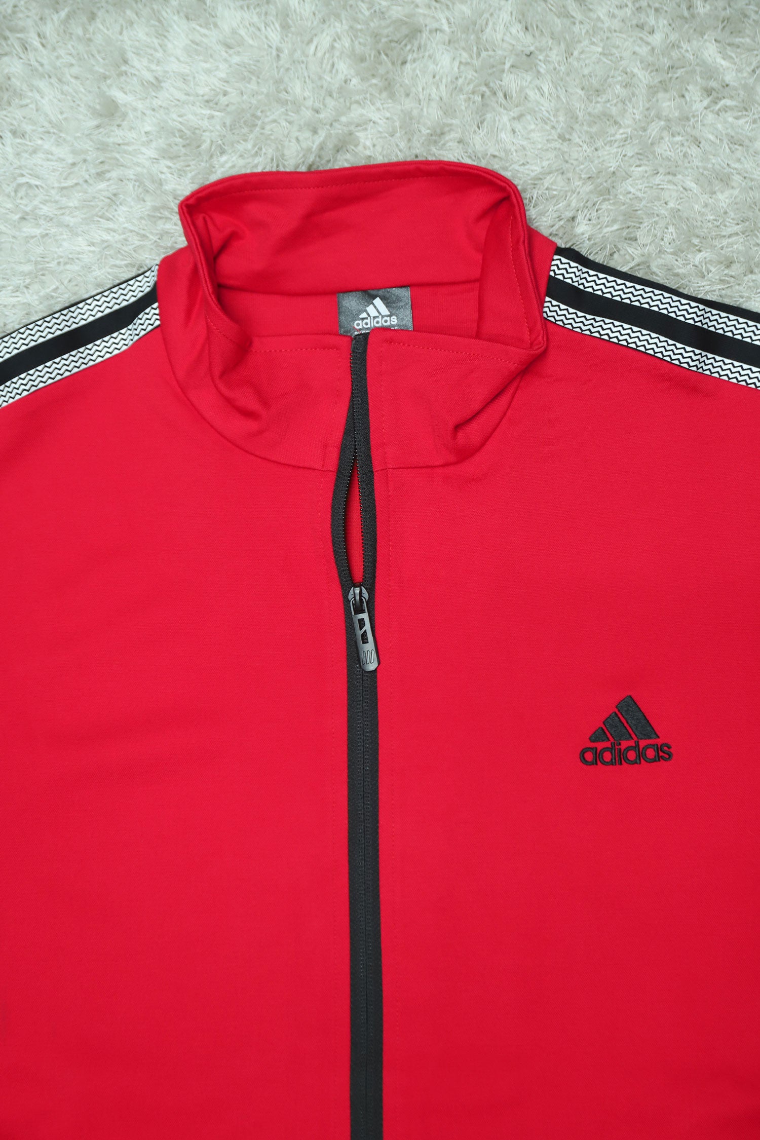 Adds Half Stripes Sportswear Men Zipper Tracksuit