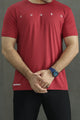 Turbo Alpha Gym Stringer Imp Dry-Fit Tee In Red