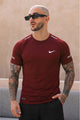 Nke Pro Motion Strength Imp Dry-Fit Tee In Maroon