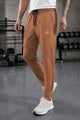 Gym Shrk Fitness Active Pro Men's Imp Dry-fit Trouser In Rust