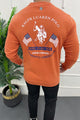 Rph Lren Neck Adele Round Neck Imported Men's Sweatshirt In Rust
