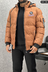 Wind Packable Quited Hooded Big Size Imported Puffer Jacket