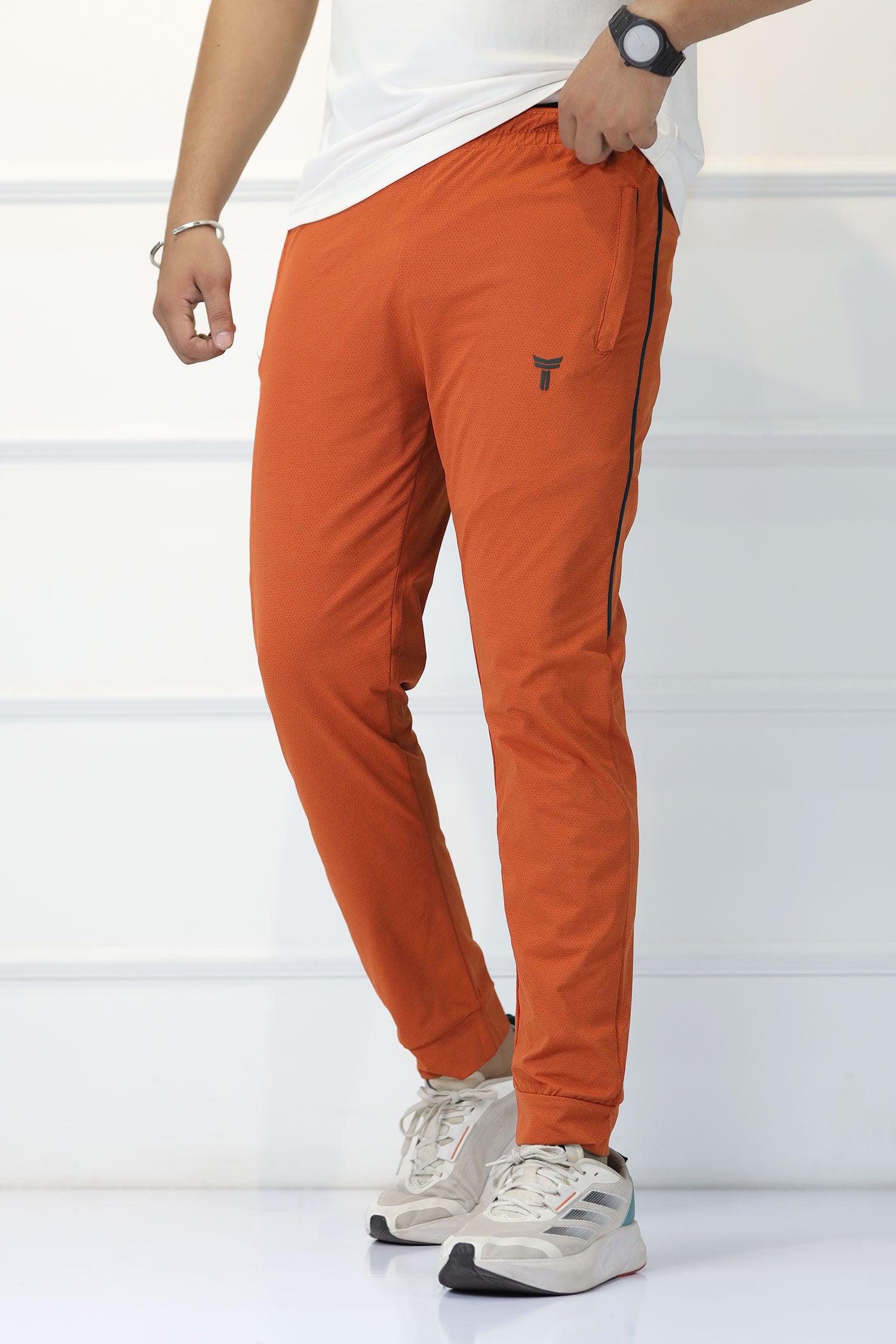 Turbo 'TRB Club' Side Striped Men's Dry-Fit Trouser