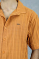 Turbo ShowOff Self Pattern Casual Shirt In Rust