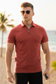 Turbo Holiday Outfit Stitchless Zip Style Men's Polo Shirt