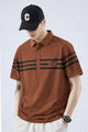Turbo Horizontal Stripes Style Men's Polo T-Shirt