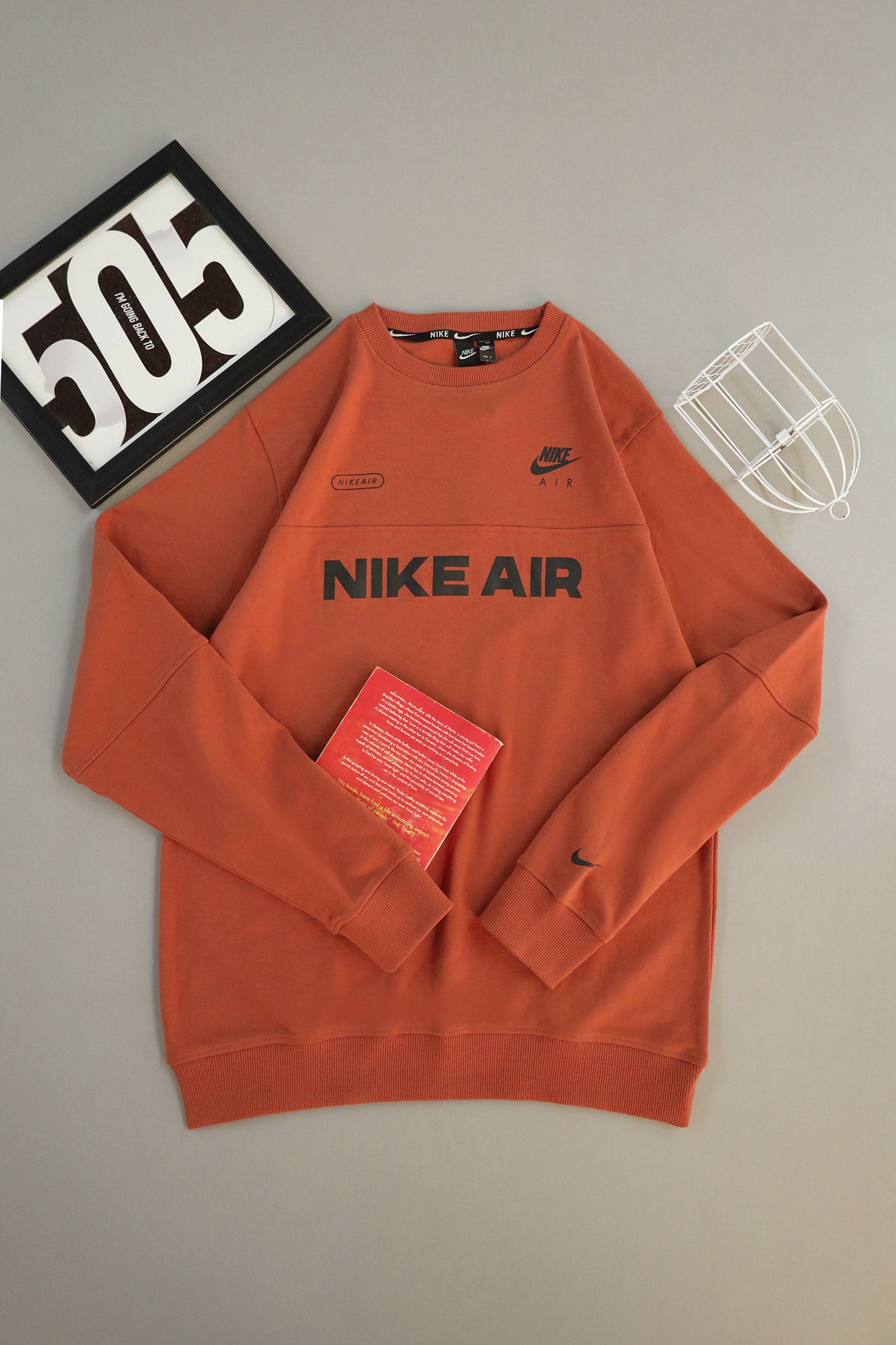 Nke Air Brushed Back Round Neck Imported Men's Sweatshirt