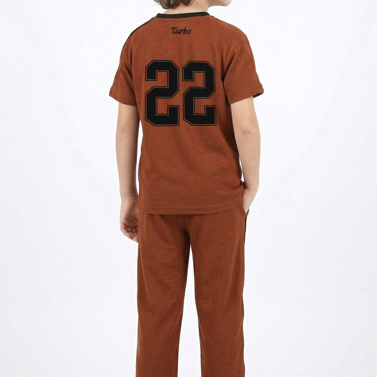 Turbo Rustic Rush Younger Kids Co-Ord Set In Rust – Turbo Brands Factory