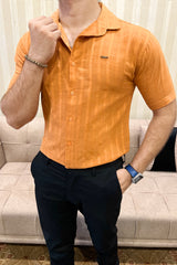 Turbo ShowOff Self Pattern Casual Shirt