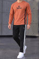 Turbo Knitted Side Panel Round Neck Men's Co-Ord Set