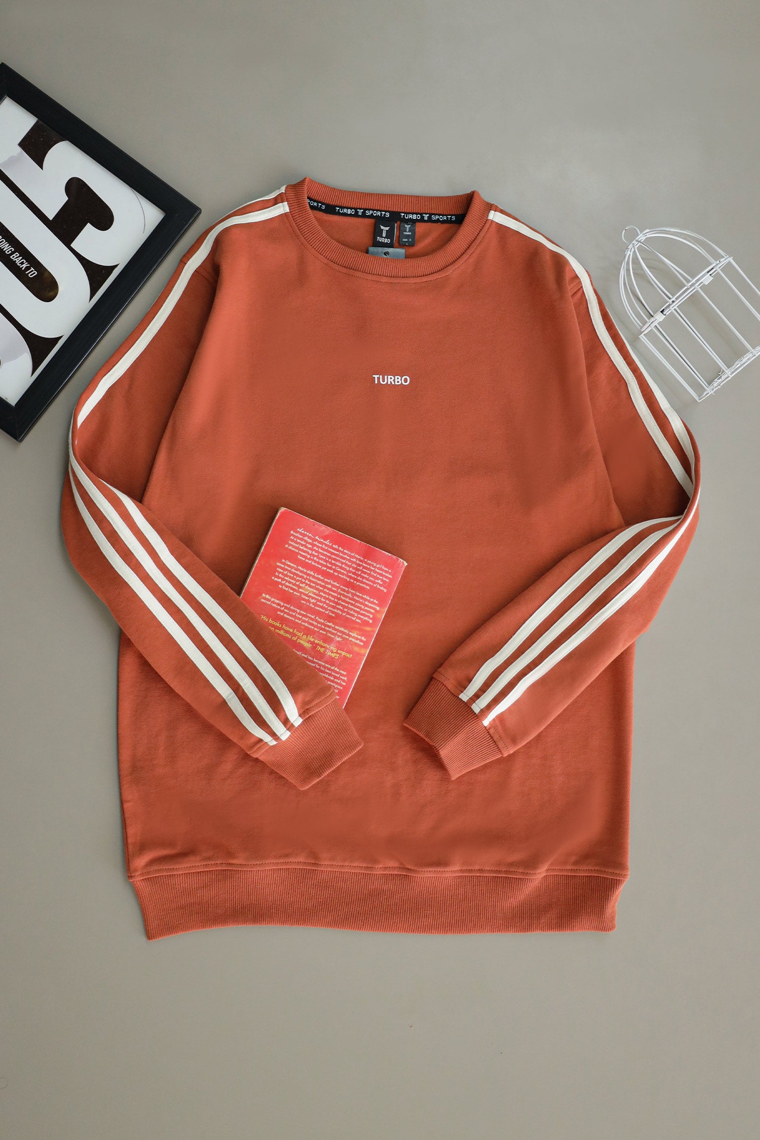 Turbo 3 Stripes Mock Neck Men's Sweatshirt