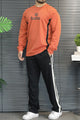 Turbo Knitted Side Panel Round Neck Men's Co-Ord Set