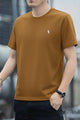 Polo Rph Lren Essential Round Neck T-shirt In Rust