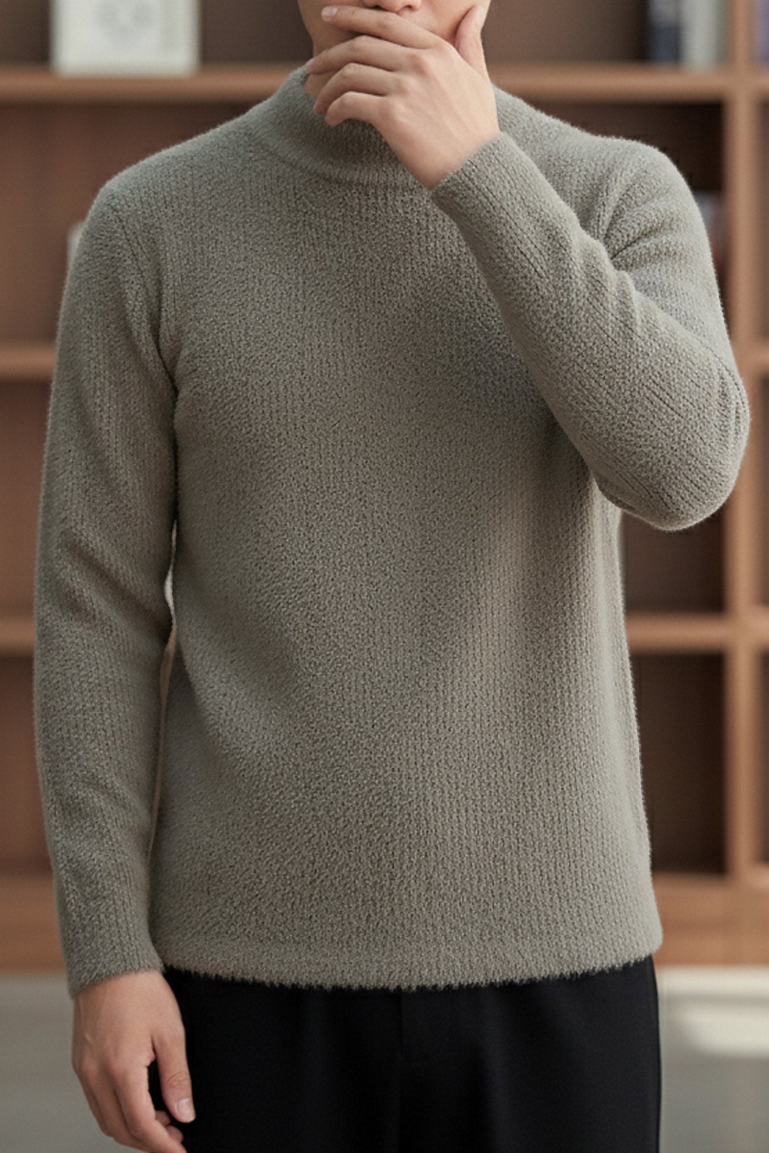 Turbo Classic Rabbit Wool Imported Men's Sweater