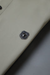 Turbo Diamond Motif Collar Stitchless Men's Polo Shirt In Sage