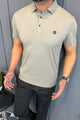 Turbo Diamond Motif Collar Stitchless Men's Polo Shirt
