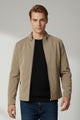 Cold Breaker Imported Suede Leather Jacket In Sage