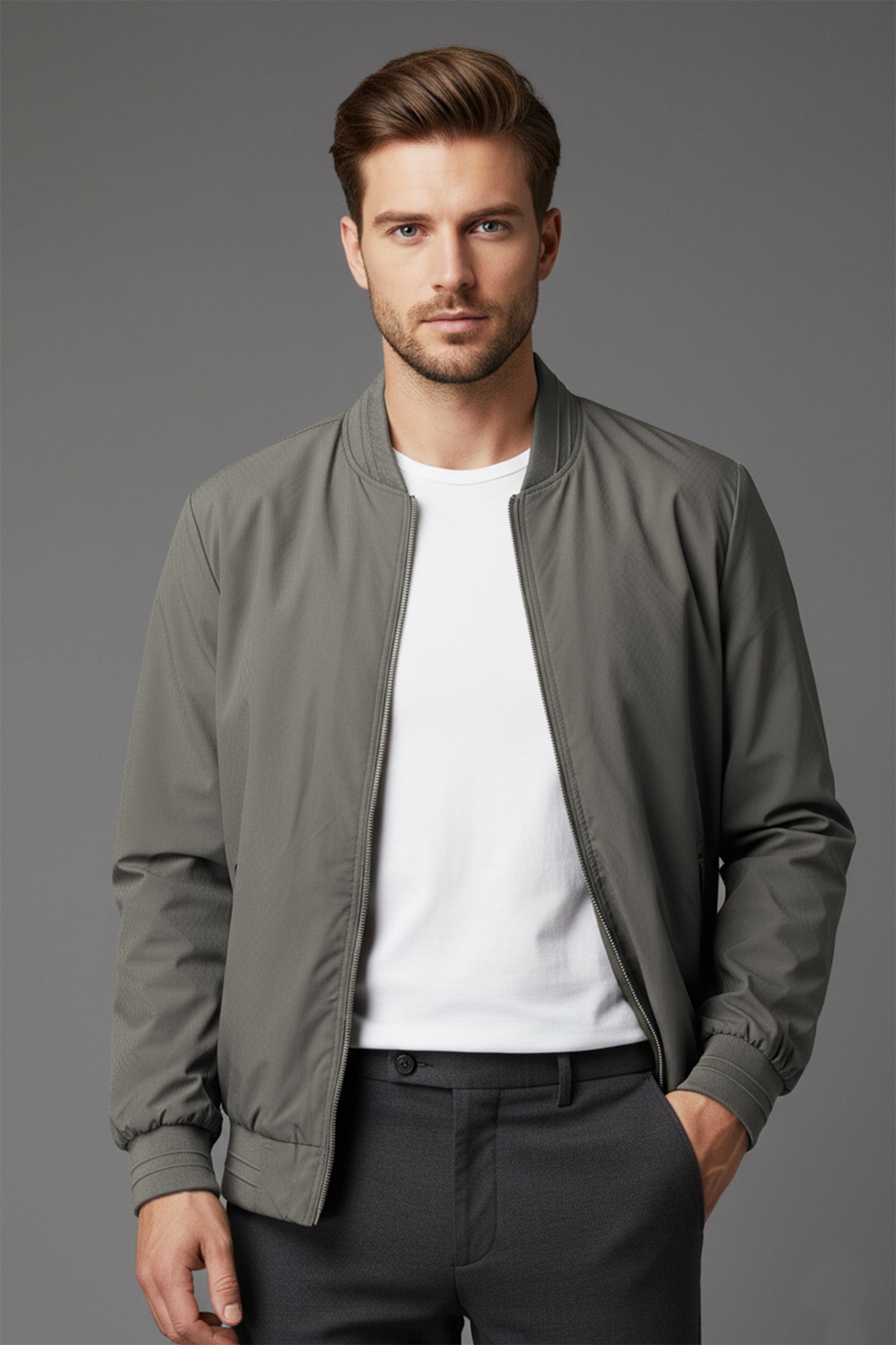 Unique Self Textured Imported Light Weight Jacket