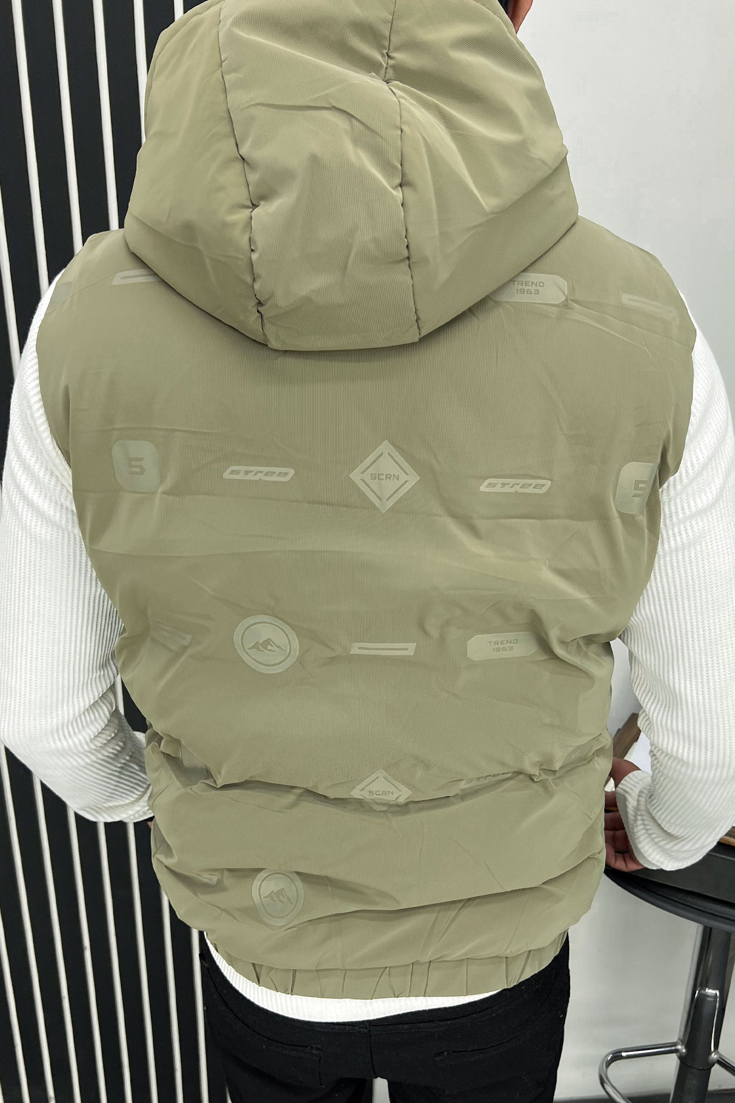 Nke Air All Over Logo Imported Big Size Men's Gilet