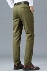 Turbo Urban Executive Slim Fit Cotton Pant In Sage