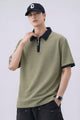 Turbo Zip-Up Neckline Design Men's Polo T-Shirt