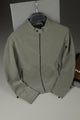 Wind Guard Imported Suede Leather Jacket In Sage