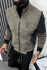 Crafted Contrast Tone Imported Men's Woolen Jacket