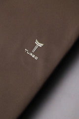 Turbo Technical Detailed Stitchless Men's Polo Shirt In Sand Brown