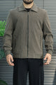 Turbo Fashionable Turn- Collar Imp Men's Wool Jacket In Sand Brown