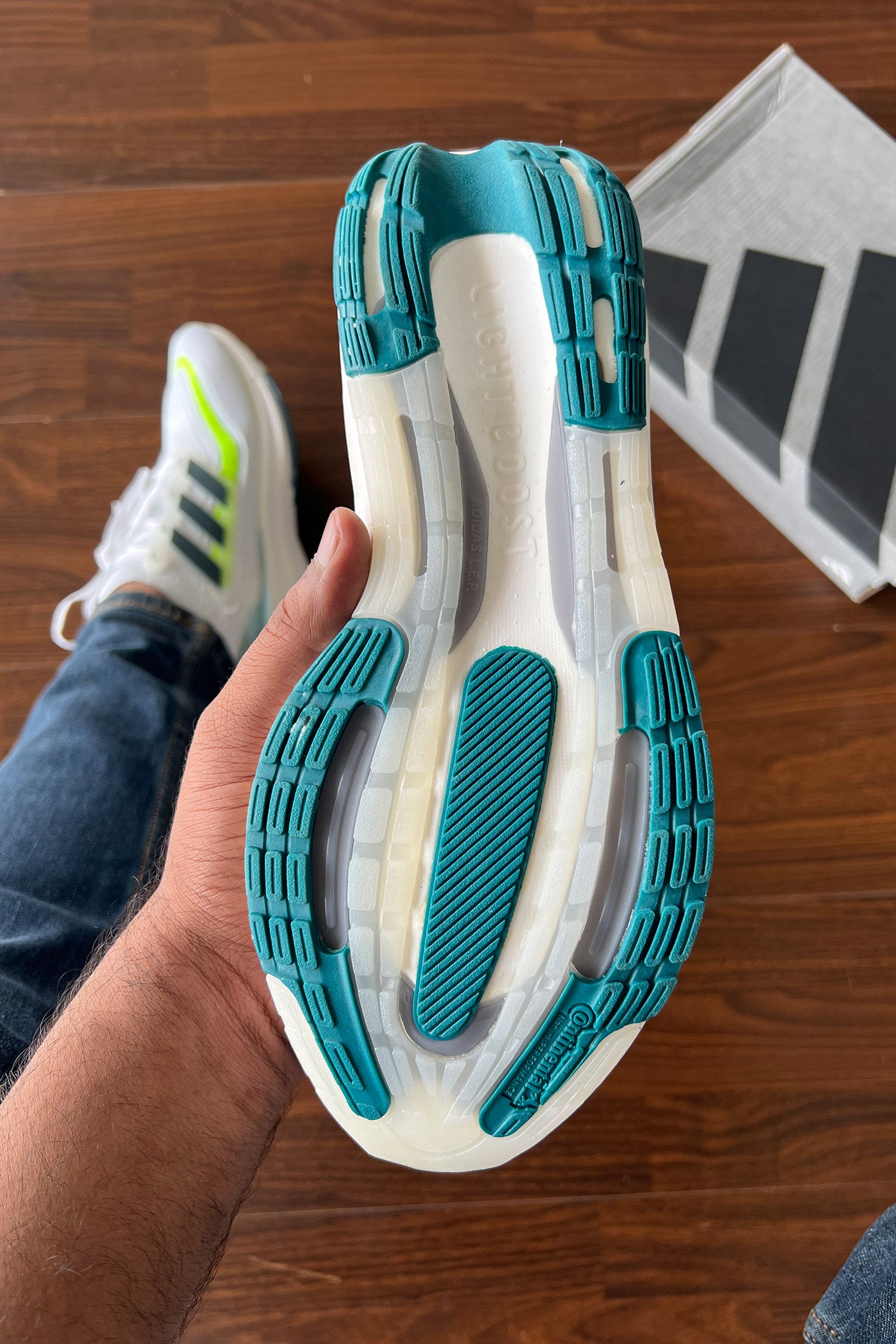 Adds UltraBoost Light 23 Sneakers In Sea Foam