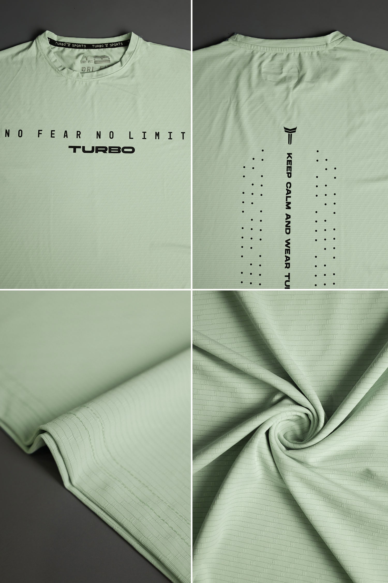 Turbo Motivational Quote ClimaCool Dry-Fit Tee