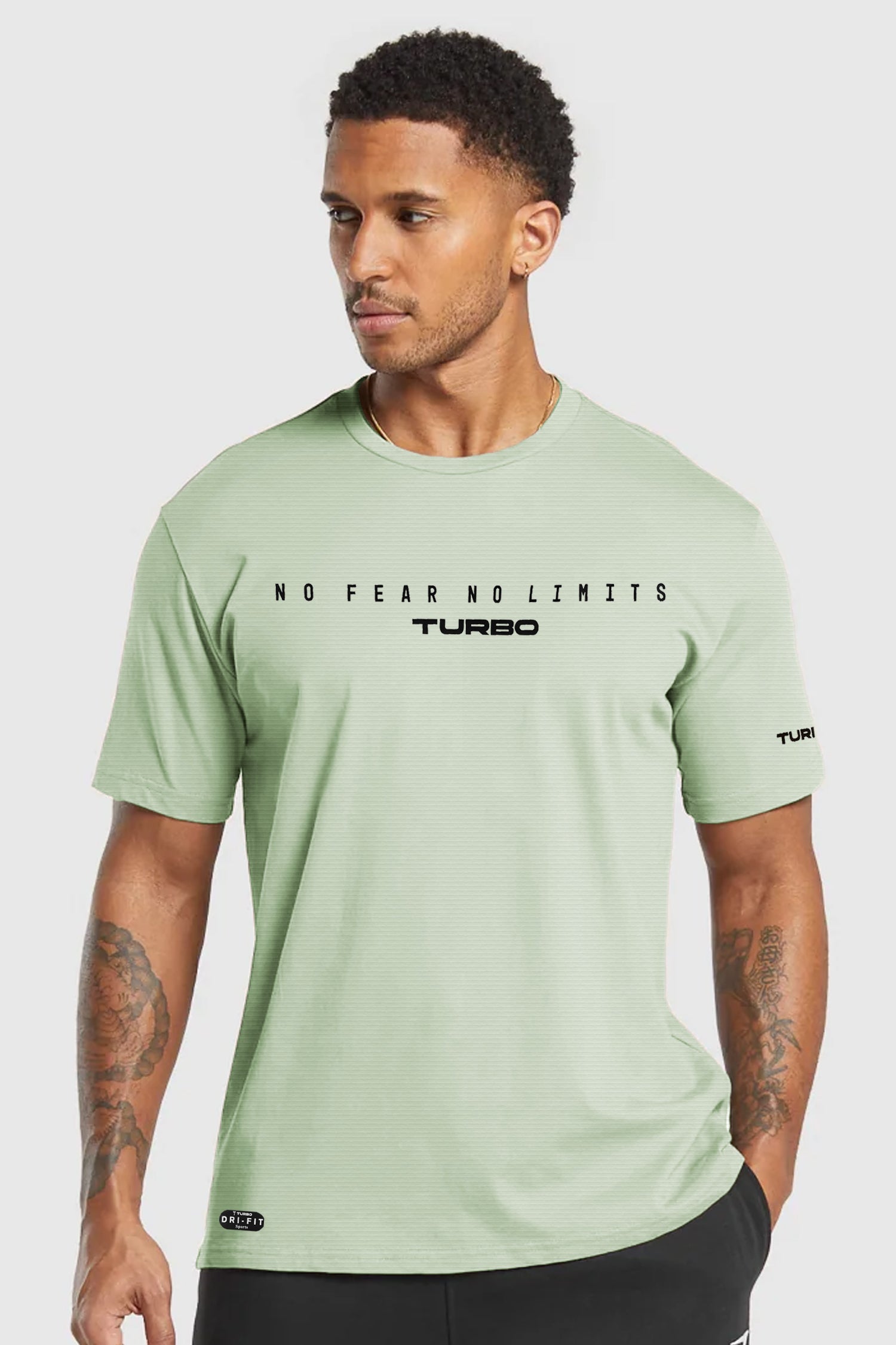 Turbo Motivational Quote ClimaCool Dry-Fit Tee