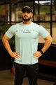 Turbo Motivational Quote ClimaCool Dry-Fit Tee In Sea Foam
