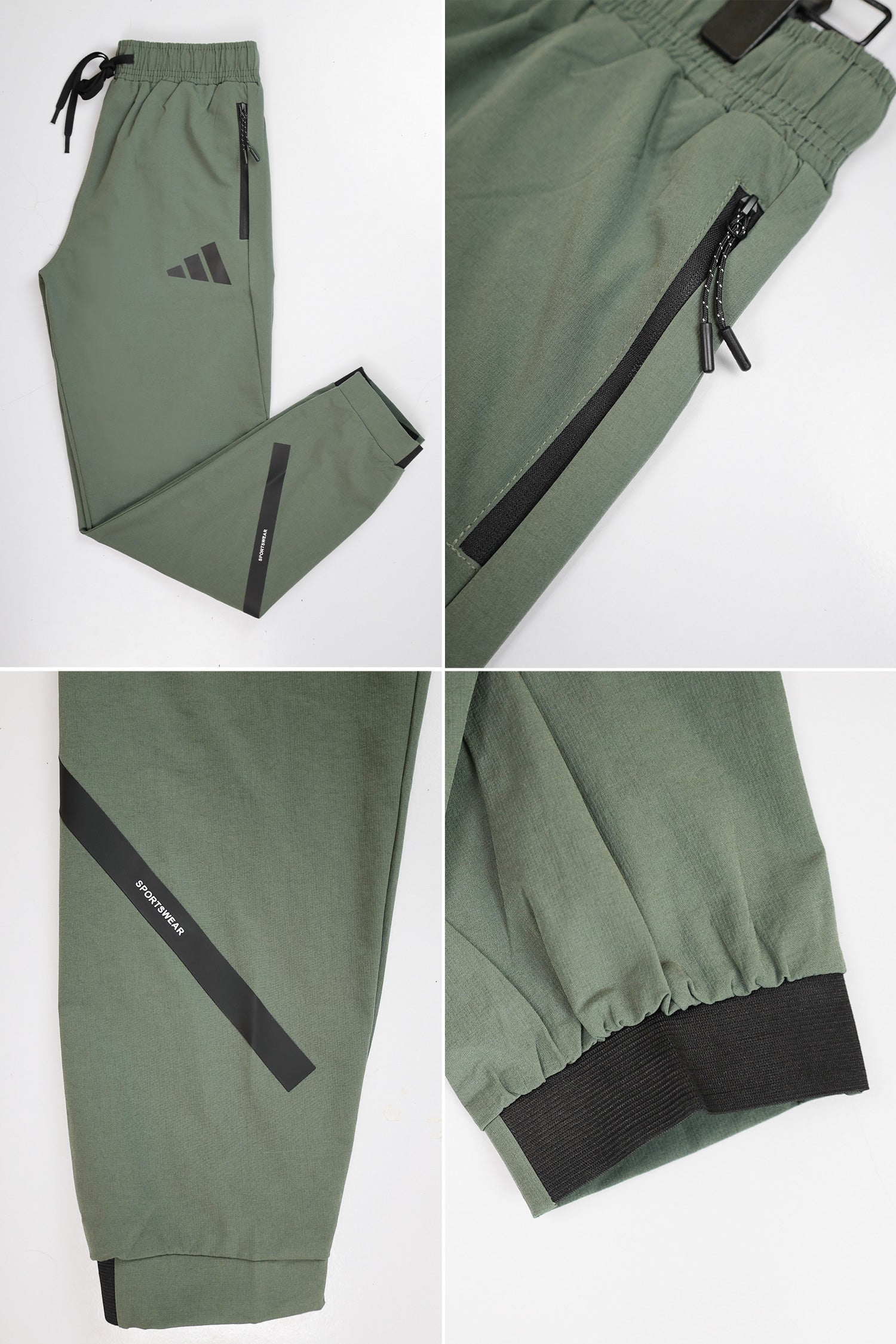 Adds Bottom Stripes Micro Premium Sportswear Trouser