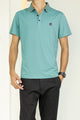 Turbo Diamond Motif Collar Stitchless Men's Polo Shirt