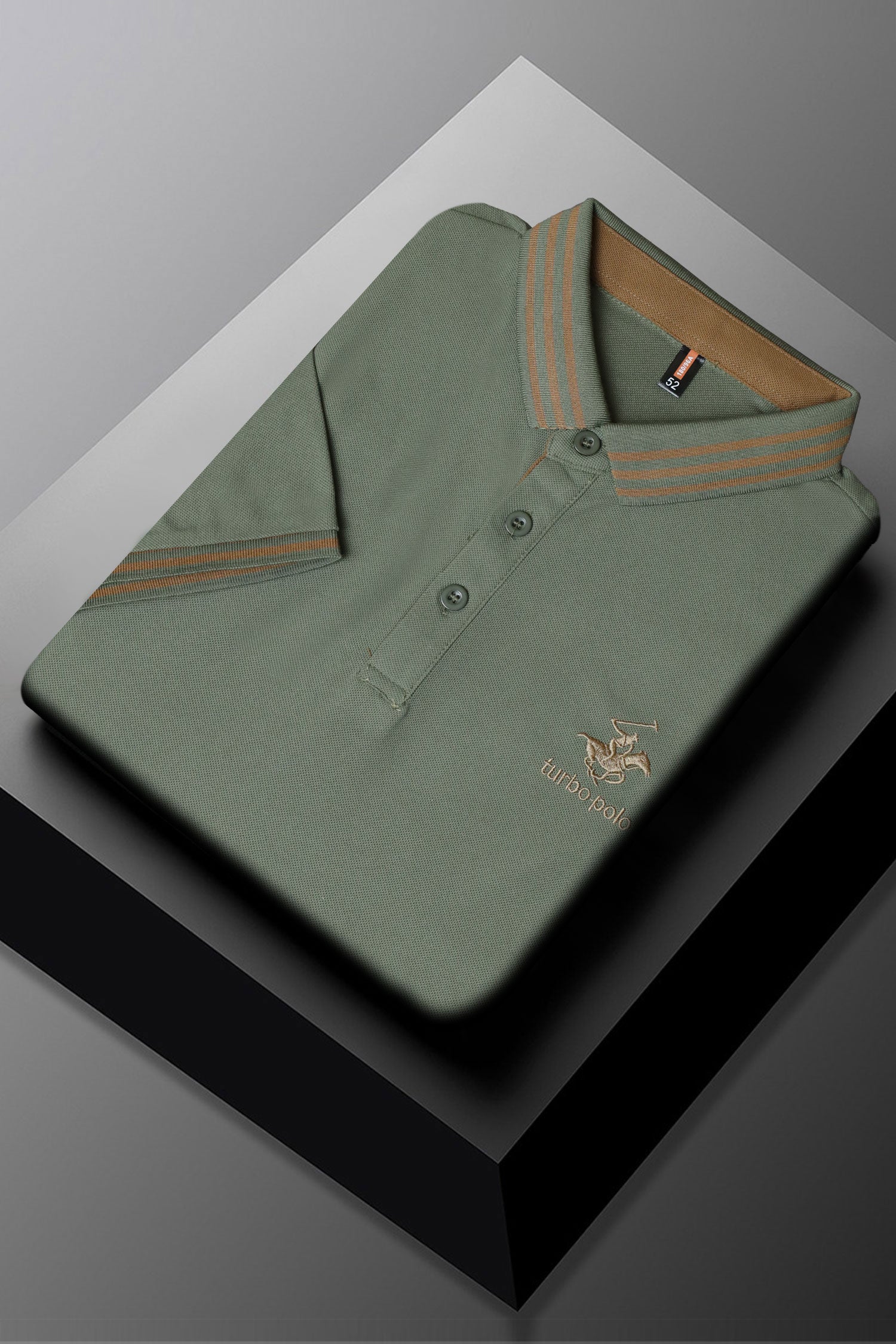 Turbo Polo Spring Lapel Horse Men's Polo Shirt