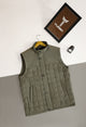 Quilted Design, Stand-up Collar Men's Gilet
