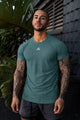 Adds Power 3-Stripes Training Imp Dry-Fit Tee In Sea Green